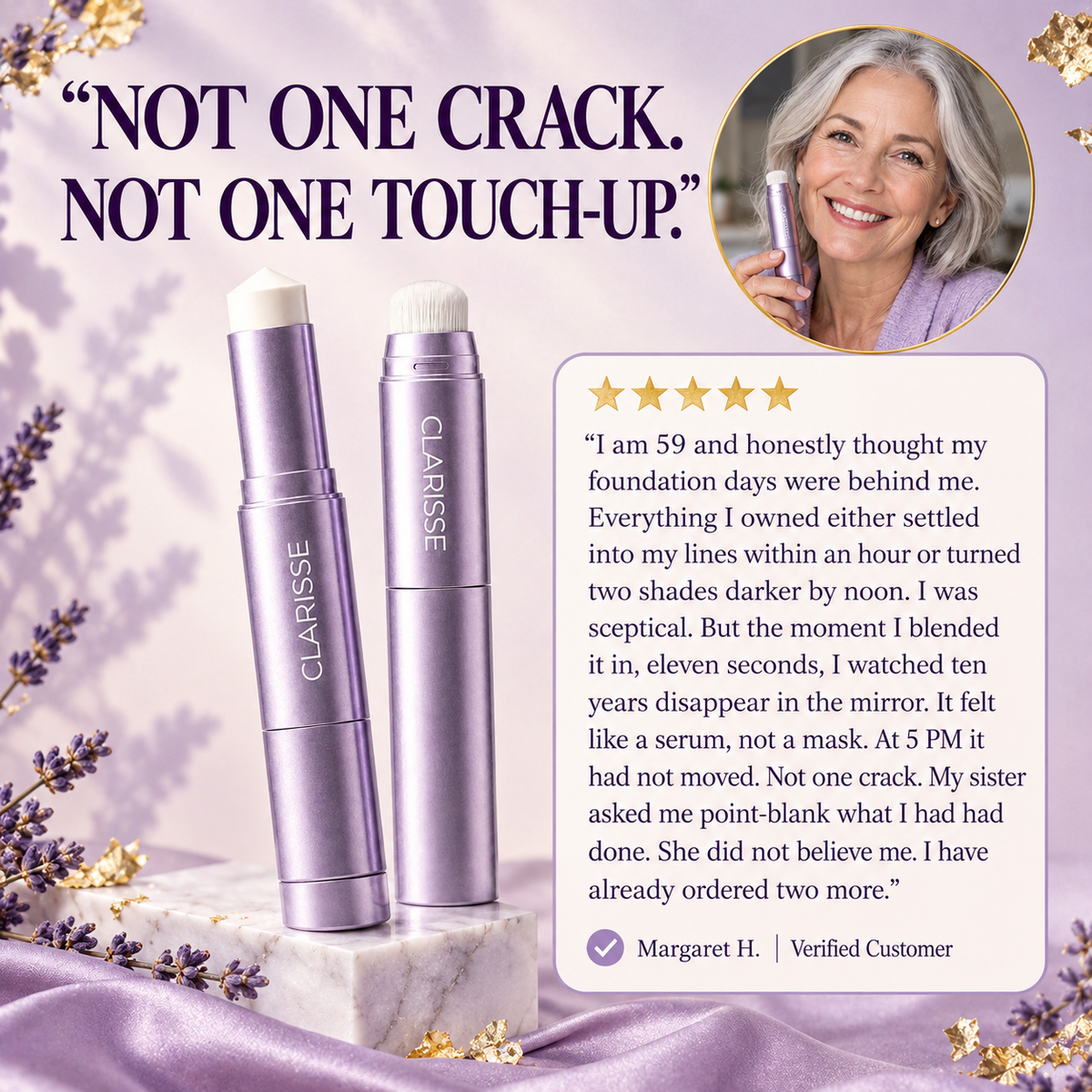 Clarisse color-Changing Foundation Stick for Mature Skin